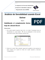 Analisis de Sensibilidad Usando Excel Solver