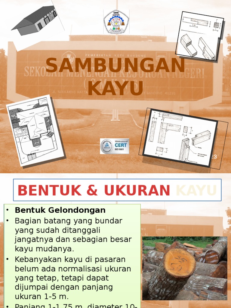 SAMBUNGAN KAYU SAMBUNGAN KAYU