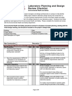 Lab Design Guide Checklist