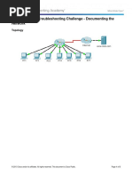 9.1.1.8 Packet Tracer - Troubleshooting Challenge - Documenting The Network Instructions PDF