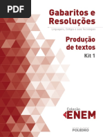 Gabarito Produção de Textos Kit 1