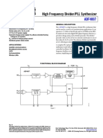 ADF4007 High Frequency Divider-PLL Synth - Dtsheet-2012-Analog Dev