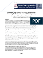 Download Colorado Education and Open Negotiations Increasing Public Access to School District Bargaining by Education Policy Center SN33240256 doc pdf