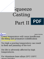 Squeeze Casting Process Parameters and Case Study