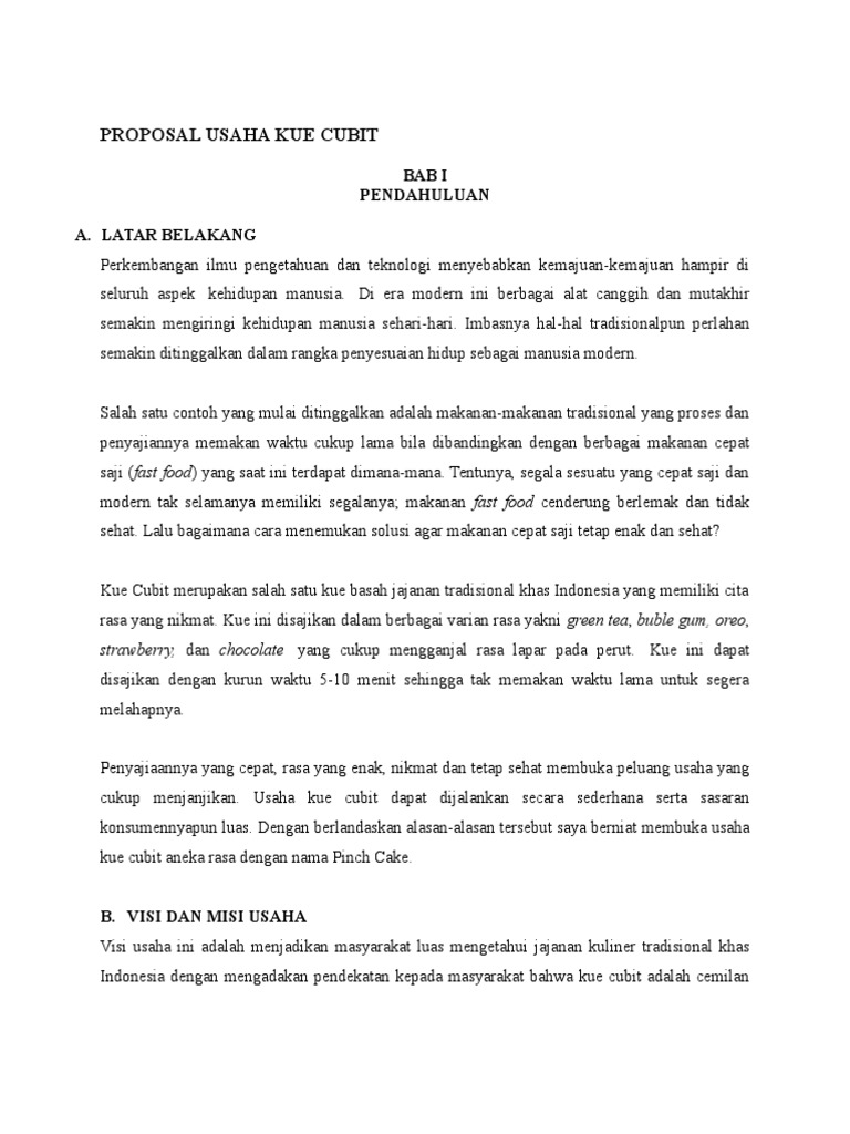 Kata Blog Contoh Kata Pengantar Proposal Usaha Makanan Tradisional