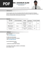 Shahnur Alam Cv
