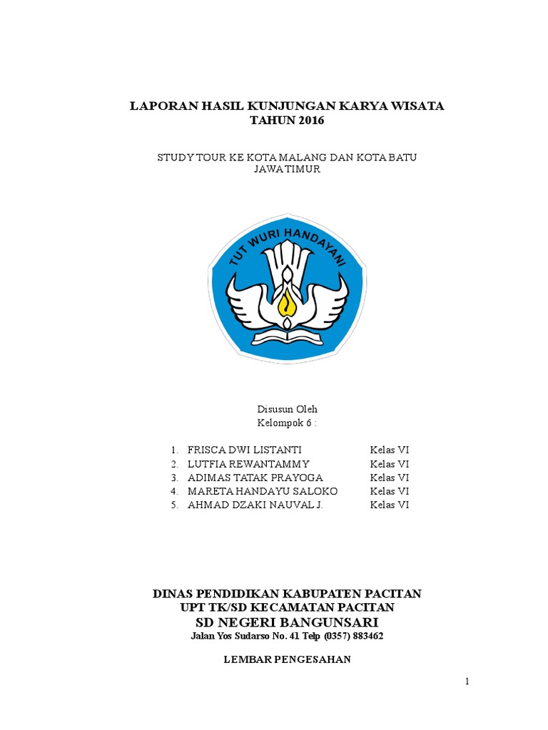 Laporan Kunjungan Tempat Wisata Simple