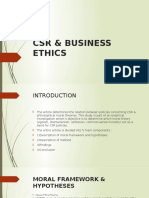 CSR & Business Ethics