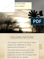 Humans and Nature: Factors Which Influence Outdoor Experiences