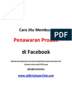 Cara Jitu Membuat Penawaran Di Facebook