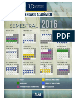 Calendario Semestral Alfa 2016 Universidad de Guanajuato PDF