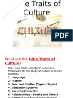 Nine Traits of Culture