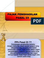 PAJAK PENGHASILAN (PPH) PASAL 23