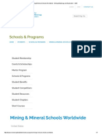 Mining & Mineral Schools Worldwide - Mining Metallurgy and Exploration - SME