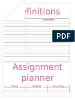 Study Notes Printables