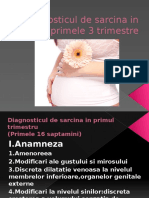 Diagnosticul de Sarcina in Primele 3 Trimestre