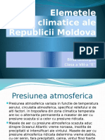 Elemetele Climatice Ale Republicii Moldova