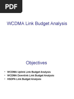 WCDMA Link Budget Analysis