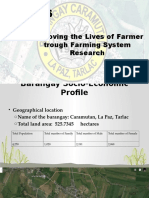 Improving The Lives of Farmer Trough Farming System Research