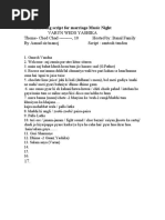 Marriage Function Anchoring Script 1