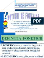 Noțiuni de fonetică 