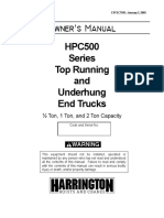 Erection Manual For Underhung Crane FRM Net