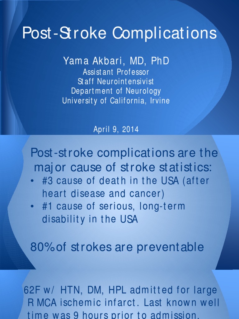 Post Stroke Complications | Stroke | Cardiac Arrhythmia | Free 30-day ...