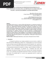 A Formação Continuada Do Professor de Matemática e o Pnaic-programa Nacional Pela Alfabetização Na Idade Certa No Polo 06 - Caetitéguanambi-ba Algumas Reflexões