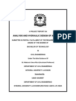 Analysis and Hydraulic Design of Aqueduct