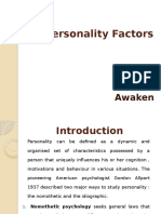 16 Personality Factors: By: Awaken