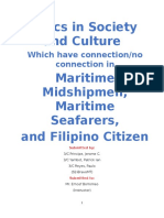 Topics in Society and Culture Maritime Midshipmen, Maritime Seafarers, and Filipino Citizen