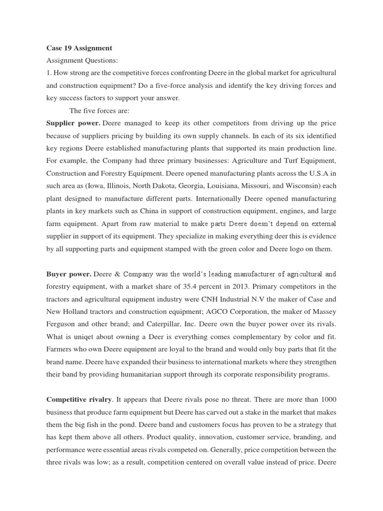 Strategic management case study examples free picture