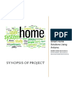 Synopsis of Project: Smart Home Solutions Using Arduino