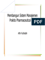 Membangun Sistem Manajemen Praktis Pharmaceutical Care