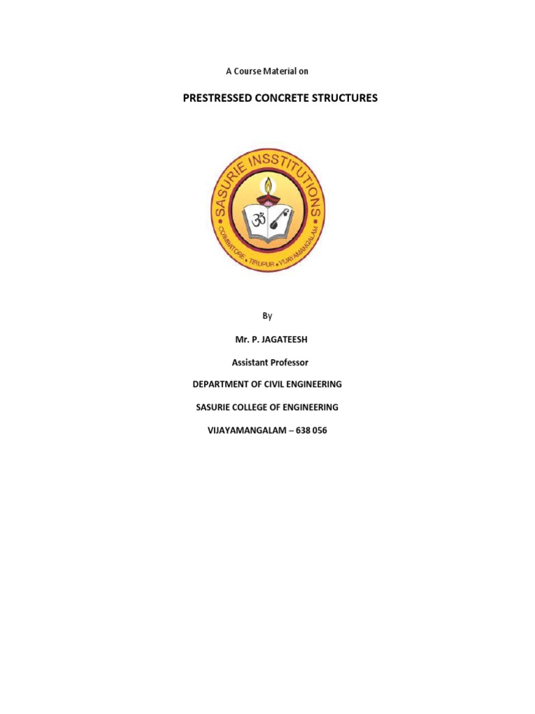 Overview of Prestressed Concrete Structures | PDF | Prestressed ...