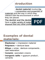 Science of Dental Material Involve The