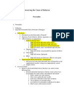 Mgmt. 110 - Perceiving The Cause of Behavio Handouts (Revised Fall 2014) (2274)
