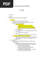 Mgmt. 110 - Perceiving The Cause of Behavio Handouts (Revised Fall 2014) (2274)