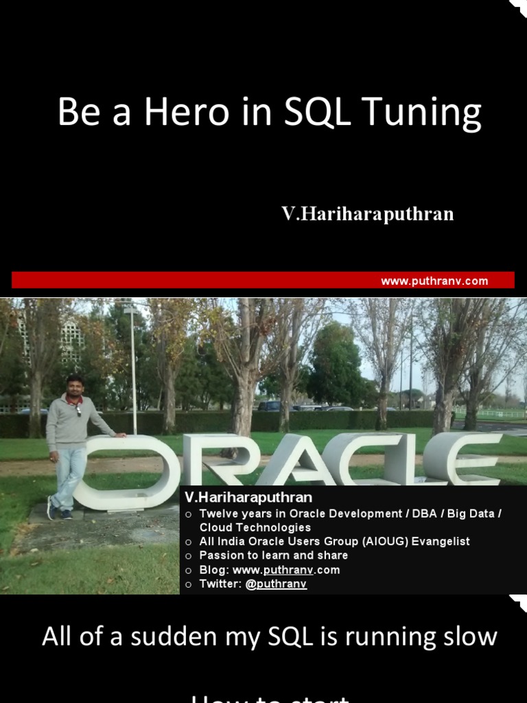 SQL Tuning for Oracle Experts | PDF | Oracle Database | Data Management ...