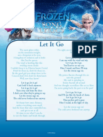 Song Lyrics Song Lyrics: Let It Go