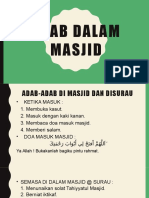 Adab Dalam Masjid WDQ