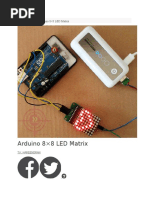 Arduino 8×8 LED Matrix