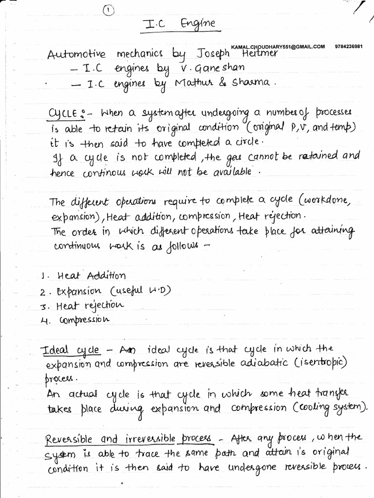 IC Engine | PDF | Teaching Methods & Materials | Science & Mathematics