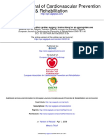 Rehabilitation European Journal of Cardiovascular Prevention