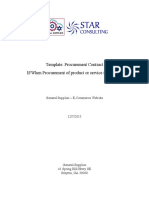 Template Contract For Procurement