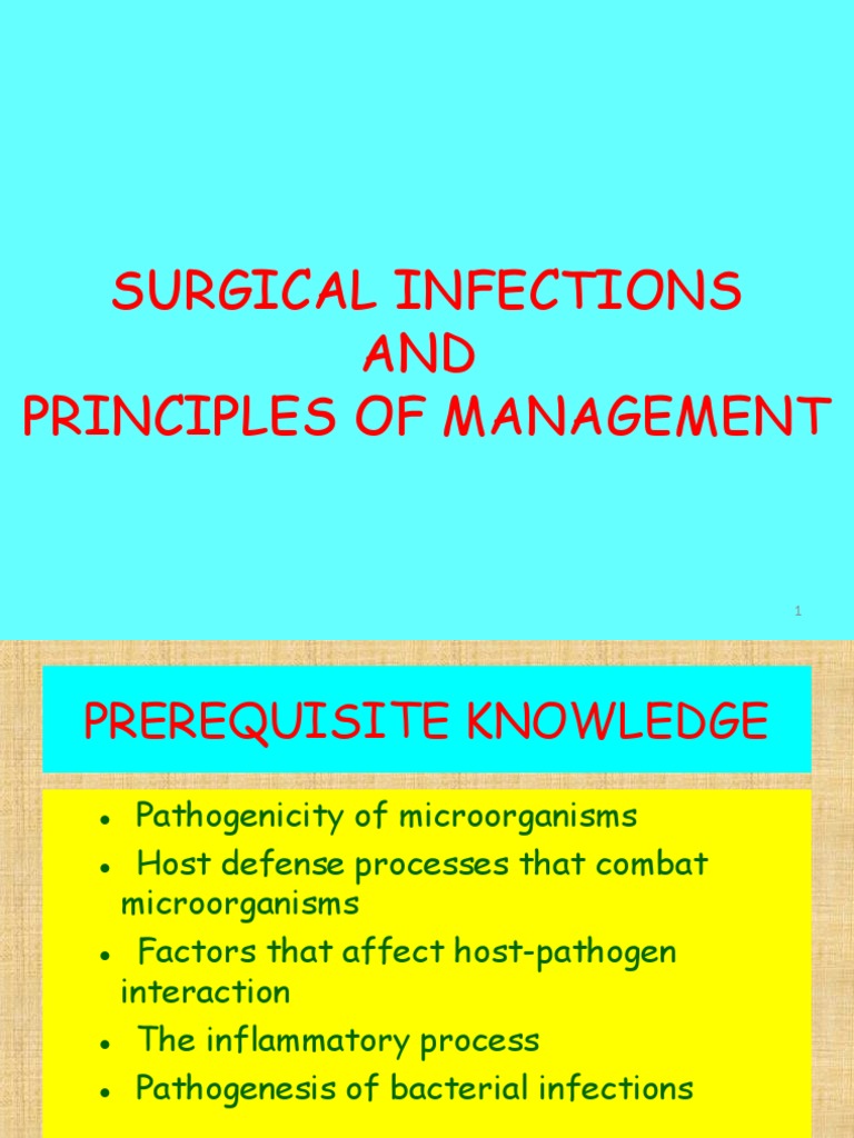 Surgical Infections Management Guide | PDF | Surgery | Wound