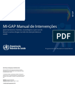 Manual MhGAP de Intervenções Para Transtornos Mentais