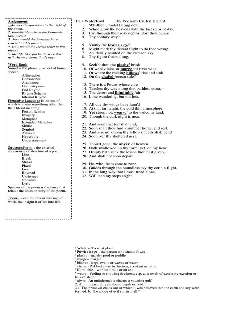 Worksheets Rhyme Scheme Worksheet worksheet rhyme scheme fun study site to a waterfowl poetry