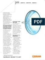 Osram HMI Metallogen Lamp Product Bulletin 3-89