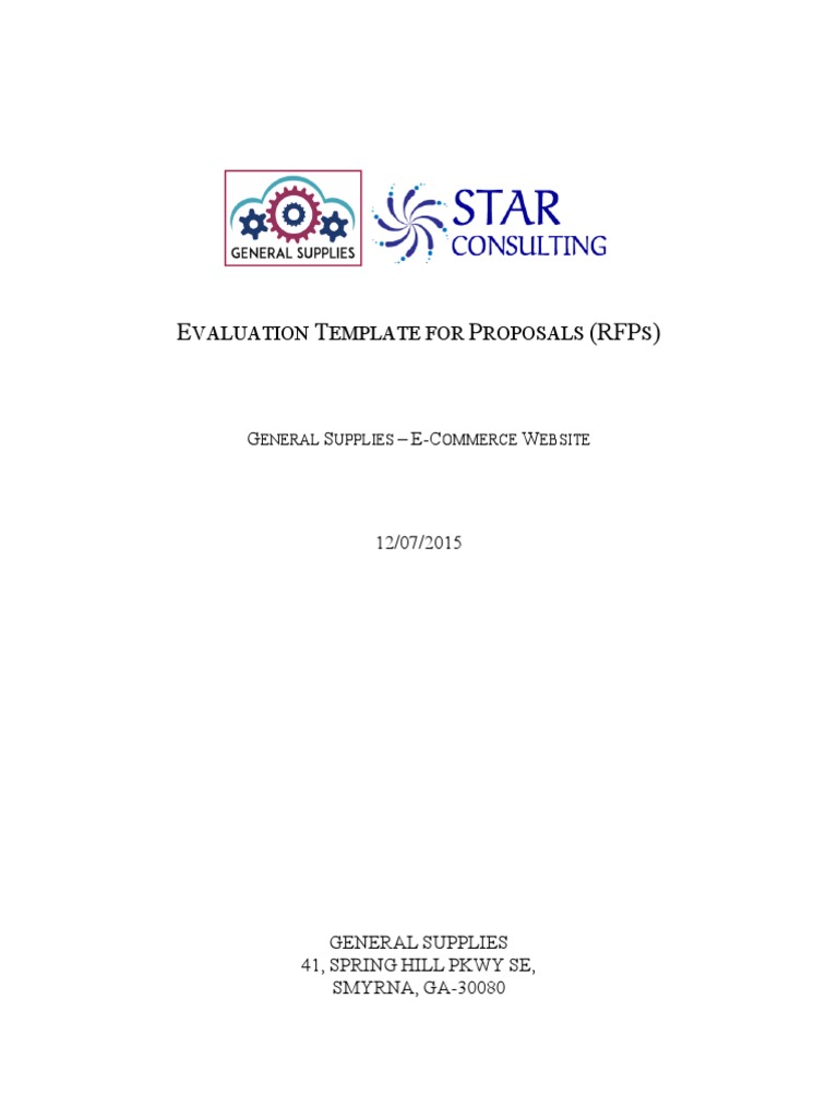 RFP Evaluation Template Guide | PDF | Technology & Engineering
